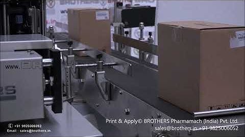 Print and Apply System for Carton & Shipper for Online, Offline Operation and also for Track & Trace