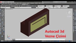 Autocad 3d Vezne Çizimi