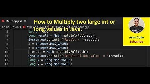 How to Multiply two large int or long values in Java
