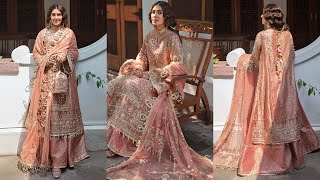 Buy Soft Pink Bridal Sharara Set in Dubai | FREE Shipping | Salwar Mahal Online Store screenshot 5