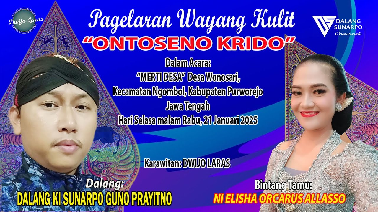 #LiveSetreaming KI SUNARPO GUNO PRAYITNO - ONTOSENO KRIDHA