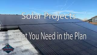 Solar Projects - What You Need in the Plan for PPRBD
