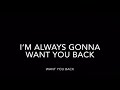 Want You Back-5 Seconds Of Summer lyrics!