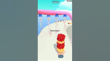 Pancake run level 51 android games #gameland #shorts #funnyvideo #viral #gameplay