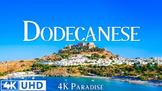 FLYING OVER DODECANESE 4K UHD - Relaxing Music With Beautiful Natural Landscape - Amazing Nature