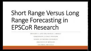 Long range forecasting webinar - Sept. 13, 2018