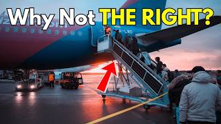 Why do we always board on the left side of the plane?