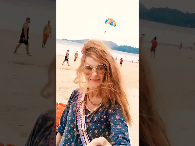 Flying away with a parachute! 🪂✈️Amazing Thailand