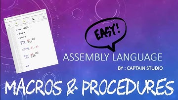 Difference between macros and procedures assembly language hindi/urdu