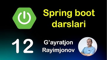 12-Spring Bootda fayllar bilan ishlash 1-qisim (fayl ma