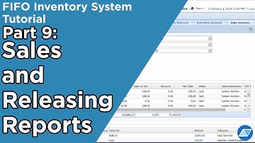 [Part 9] Sales and Releasing Reports - FIFO Inventory System Tutorial