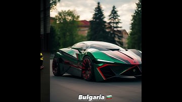 Countries flags of the world as futuristic cars generated using AI - Part 3