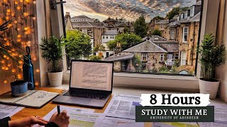 8 HOUR STUDY WITH ME | Background noise, 10 min Break, No music, Study with Merve by Merve 55,176 views 2 months ago 8 hours, 5 minutes