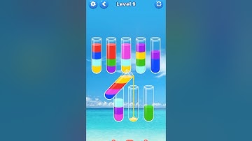 water sort level 9#viralvideo#trending#gameplay