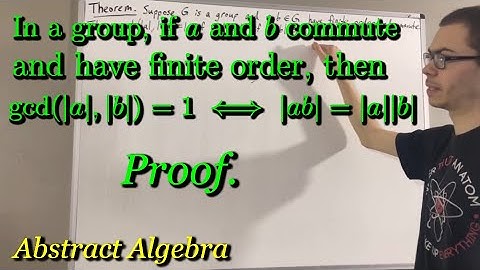 Prove in a group, if ab = ba and have finite order, then gcd(|a|,|b|) = 1 iff |ab| = |a||b|
