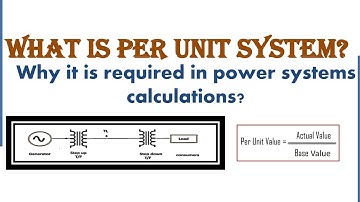 Per Unit System|| What is Per Unit System|| Why it is required in Power system Calculations ||Le-1