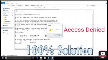 Host file Solution || Access Denied || 100% Solution
