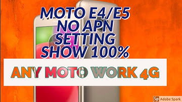 Moto E5 Play Apn Fix Done 100% OK Solution | All Motorola Mobiles APN Fix Solution