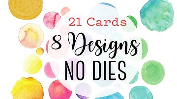 Use Up ALLLLLLLLL Your Scraps! Card ideas for all sizes of left over papers!