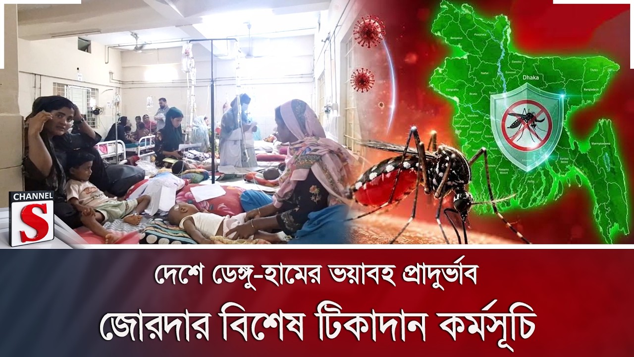 দেশে ডেঙ্গু-হামের ভয়াবহ প্রাদুর্ভাব; জোরদার বিশেষ টিকাদান কর্মসূচি | Channel S News