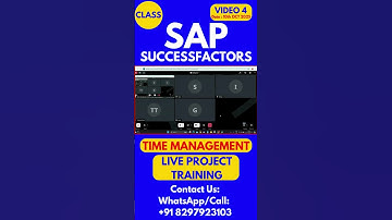 SAP SuccessFactors Time Management Training Online Class 4 10th OCT 2025 #sapsuccessfactorstraining