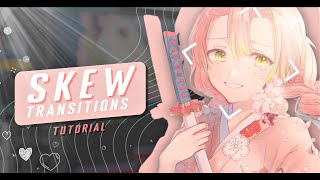 How to make skew transitions | After Effects Tutorials | AMV