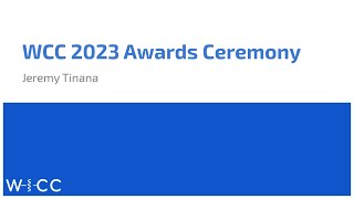 WCC 2023 Awards Ceremony