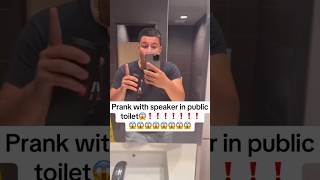 Prank With Speaker In Public Toilet