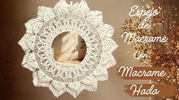 DIY Espejo de Macrame Tutorial Paso a Paso | Macrame Mirror