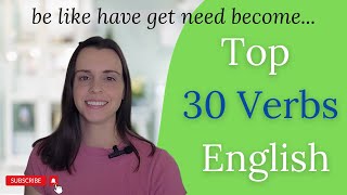 Top 30 Verbs in English