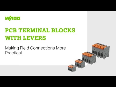 PCB terminal blocks with push-in CAGE CLAMP® and lever