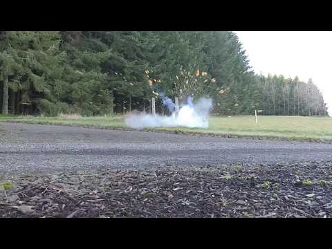 1/2 pound tannerite explosion