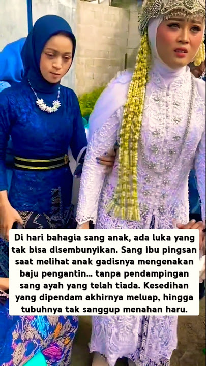 Ibu Pingsan Saat Lihat Anaknya Menikah Tanpa Ayah | Momen Haru di Hari Bahagia #shorts