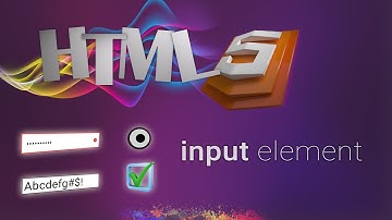 HTML for beginners 35: HTML input element