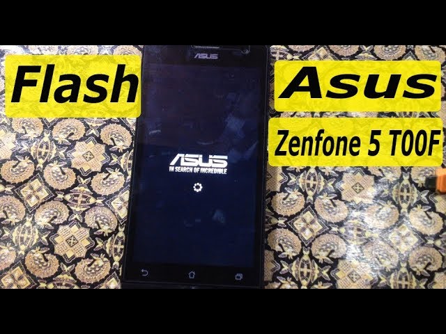 Cara flash asus zenfone 5 t00f via flashtool