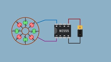 How To Make Running LED Light Using IC NE555