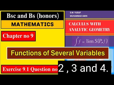 Bsc and Bs Maths Calculus SM Yousuf Chapter 9 Exercise 9.1 Question 2 in Urdu