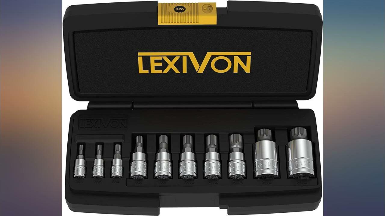 LEXIVON Master HEX Bit Socket Set, Premium S2 Alloy Steel Complete 32