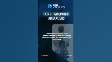 TON Launchpad levels the playing field with transparent and fair allocation models,