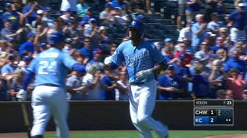 CWS@KC: Escobar connects for a solo big fly