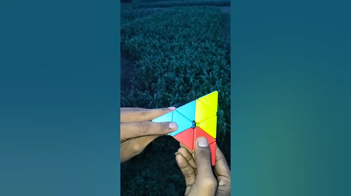 0.02 second solve pyraminx cube #viral #video #youtube #shorts