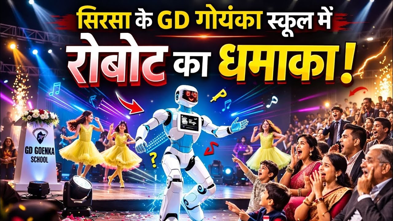 सिरसा में जीडी गोयंका स्कूल में रोबोट लॉन्च, मंच पर किया डांस, देखकर सभी रह गए दंग