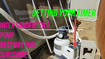 (product links below)Setting the timer Intex Sand Filter & Pump