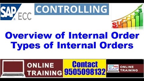 SAP CO||Overview of Internal Orders || Types of Internal Order|| Difference Between Statical/Real