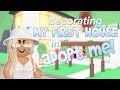 decorating my FIRST HOUSE in adopt me... big yikes