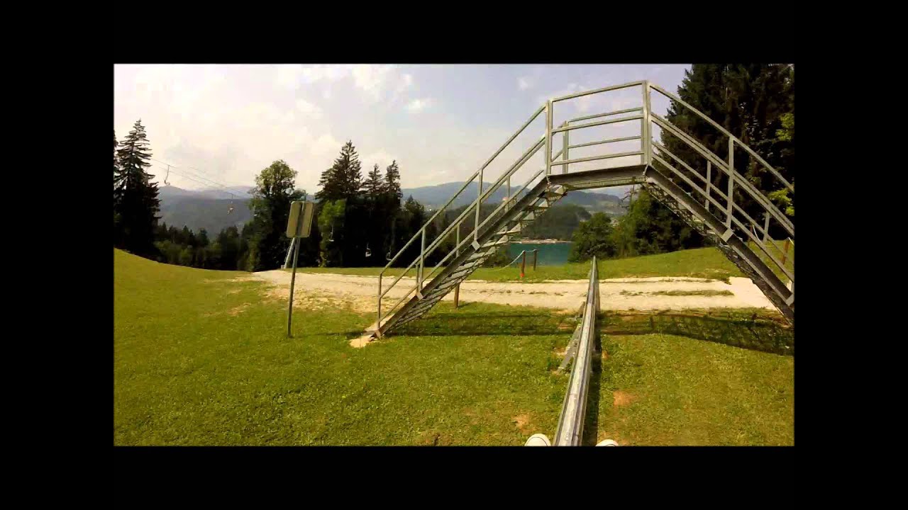 Toboggan ride Lake Bled, Slovenia YouTube