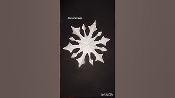 How to make a snowflake ❄️✂️#shorts #snowflake #viralshorts #snowcuttings #youtubeshorts