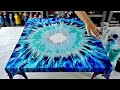 Amazing!! ~ Starburst Effect ~ Acrylic Pouring ~ Creative Abstract Acrylic Art