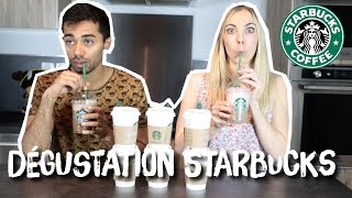 DÉGUSTATION STARBUCKS EN COUPLE | ON BOIT DES FRAPPUCCINOS DES MOCHAS ET C'EST PAS TOUT !