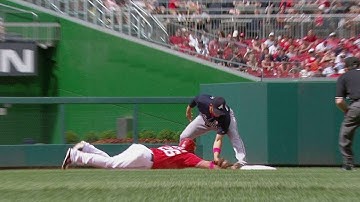 ATL@WSH: Safe call at second overturned in the 5th